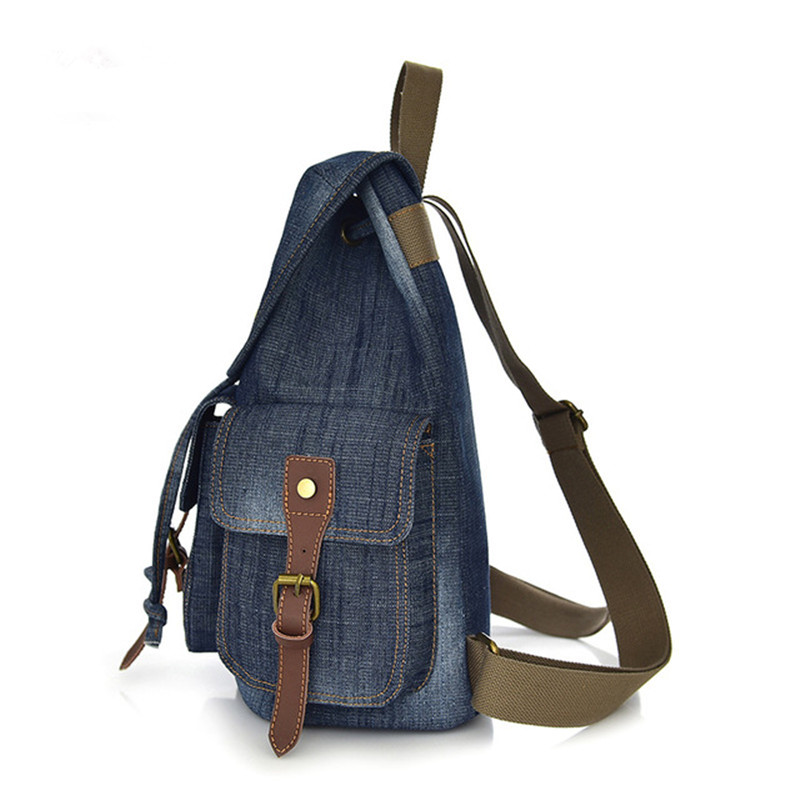 Denim Ransel Wanita Mochilas D - Travel Backpack Anti Theft ulasan dan harga